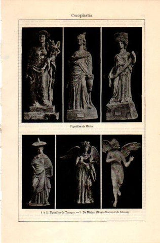 LAMINA V31072: Esculturas del Museo de Atenas