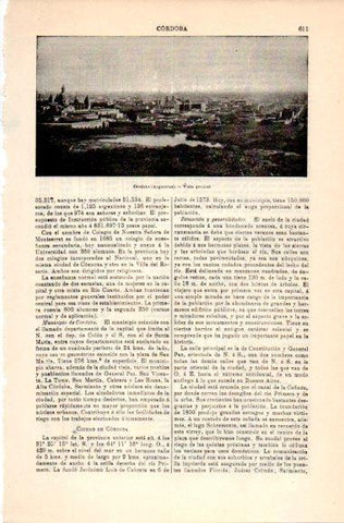 LAMINA V31080: Vista general de Cordoba, Argentina