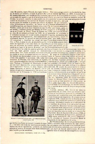 LAMINA V31051: Coronel infanteria e insignias de coronel