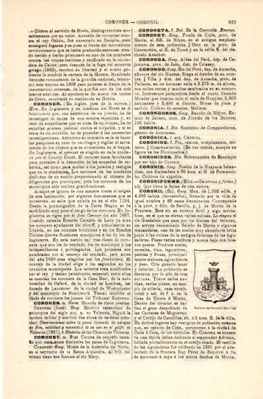 LAMINA V31053: Escudo de Coronil, Sevilla