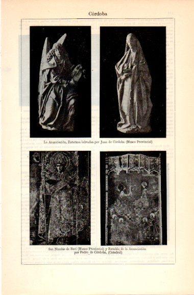 LAMINA V31056: Estatuas por Juan de Cordoba 