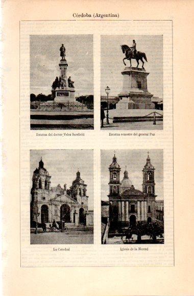 LAMINA V31058: Monumentos de Cordoba, Argentina