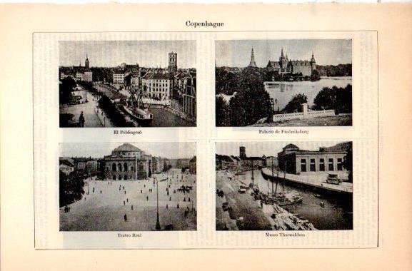 LAMINA V31009: Vistas varias de Copenhague