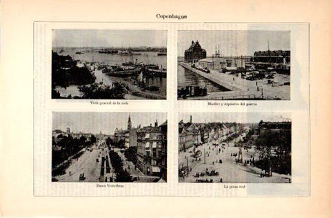 LAMINA V31008: Vistas de Copenhague