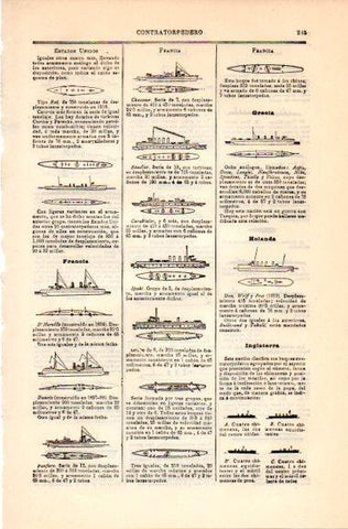 LAMINA V30955: Relacion de Contratorpederos destroyers II