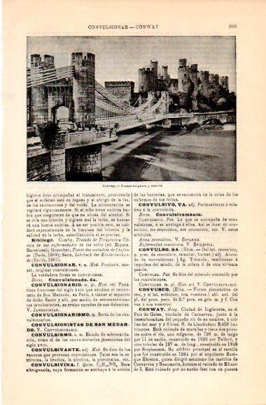 LAMINA V30957: Puente y castillo de Conway, Inglaterra