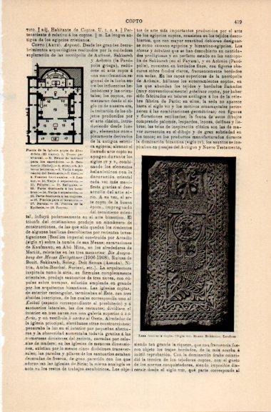 LAMINA V30969: Losa funeraria copta siglo VIII