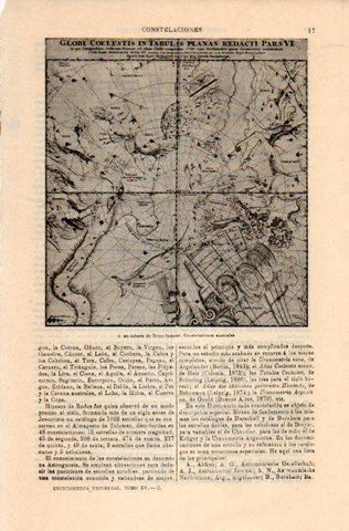 LAMINA V30939: Atlas celeste de Doppelmayer, constelaciones australes