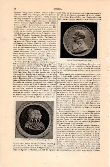 LAMINA V30944: Los tres consules Bonaparte, Cambaceres y Lebrun