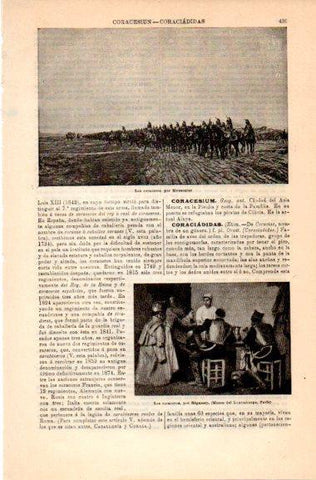 LAMINA V30972: Los coraceros por Meissonier