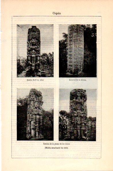 LAMINA V30989: Mision estudiantil de 1909 en Copan