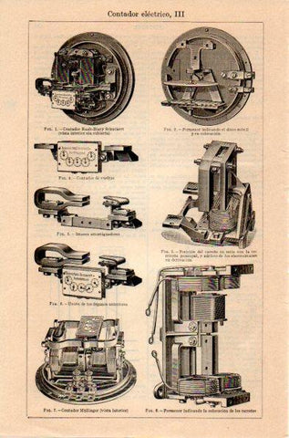 LAMINA V30985: Contador electrico III