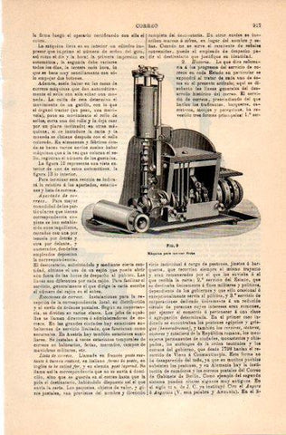 LAMINA V31084: Maquina para marcar fecha en correo