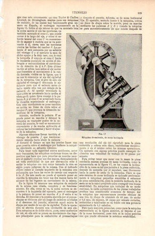 LAMINA V31183: Maquina de embutir mesa inclinada