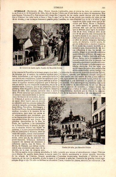 LAMINA V31190: Obras por Mauricio Utrillo