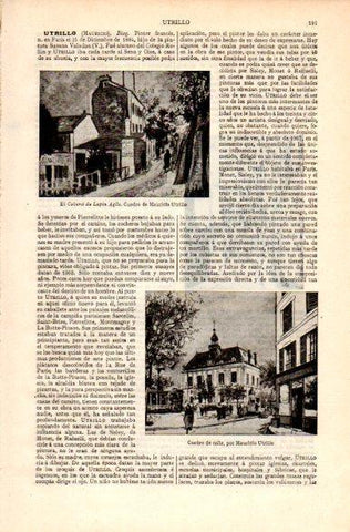 LAMINA V31190: Obras por Mauricio Utrillo