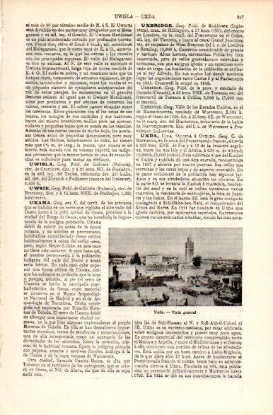 LAMINA V31191: Vista general de Uxda, Marruecos