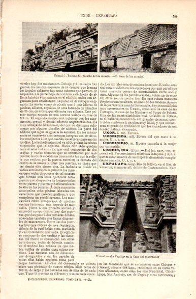 LAMINA V31192: Ruinas y Casa del gobernador en Uxmal, Mejico