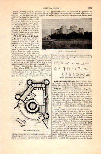 LAMINA V31179: Castillo y plano de Coucy