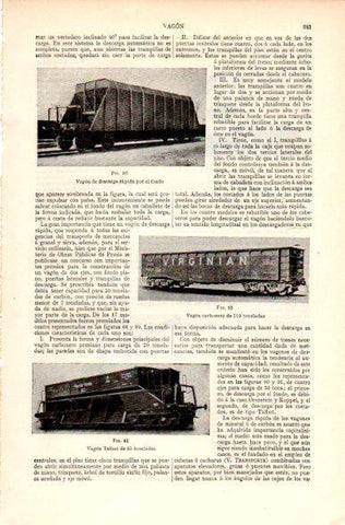 LAMINA V31224: Vagon carbonero y vagon Talbot