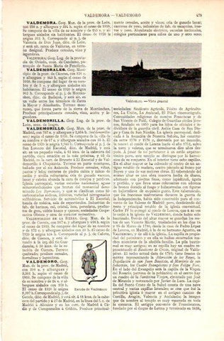 LAMINA V31231: Vista general y escudo de Valdemoro