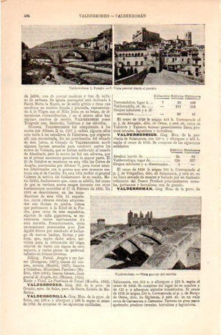 LAMINA V31234: Vistas y castillo en Valderrobles