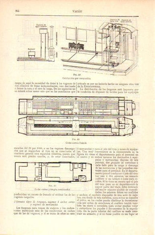LAMINA V31205: Planta coche correo de Francia
