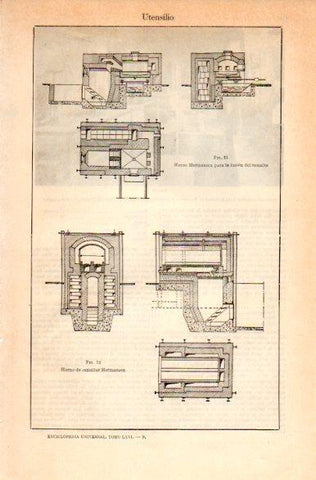 LAMINA V31217: Horno para esmaltar Hermansen