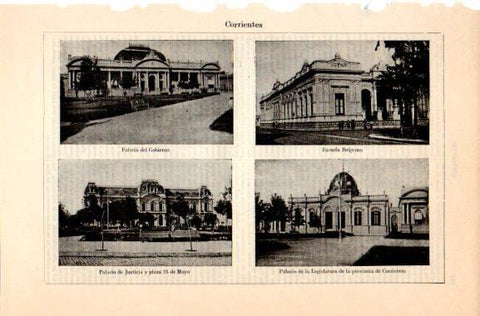 LAMINA V31115: Edificios en Corrientes, Argentina