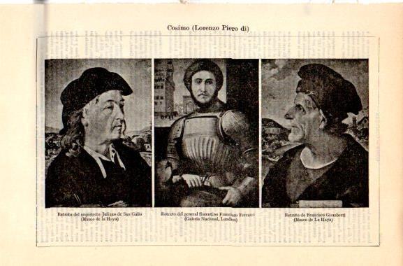 LAMINA V31119: Retratos por Lorenzo Piero di Cosimo