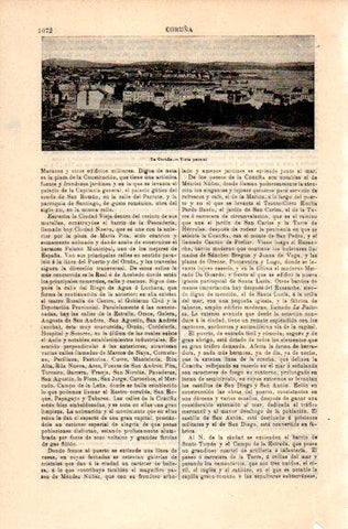 LAMINA V31102: Vista parcial de La Coruña