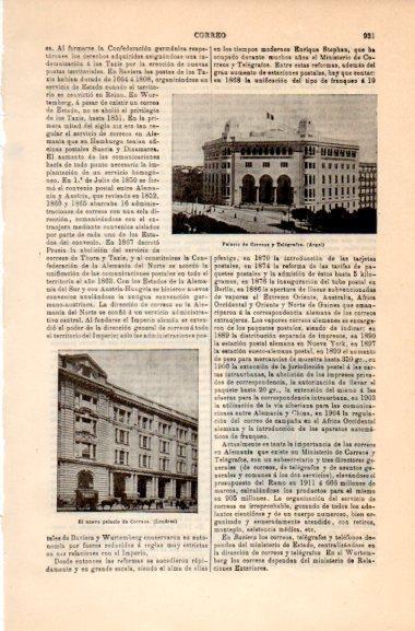 LAMINA V31088: Palacio de Correos de Argel y de Londres