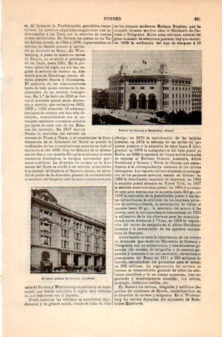 LAMINA V31088: Palacio de Correos de Argel y de Londres