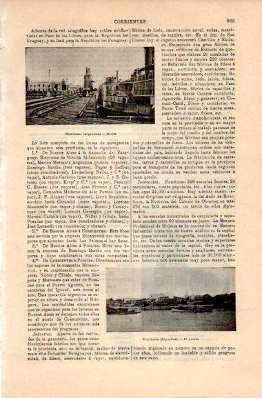 LAMINA V31089: Muelle en Corrientes, Argentina