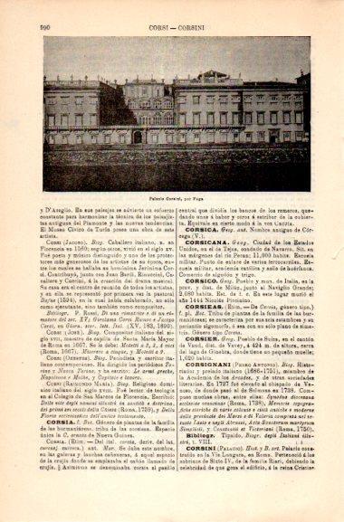 LAMINA V31094: Palacio Corsini por Fuga