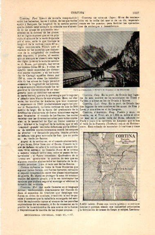LAMINA V31100: Valle de Ampezzo y las Dolomitas