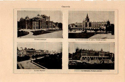 LAMINA V31124: Edificios en Cracovia, Polonia