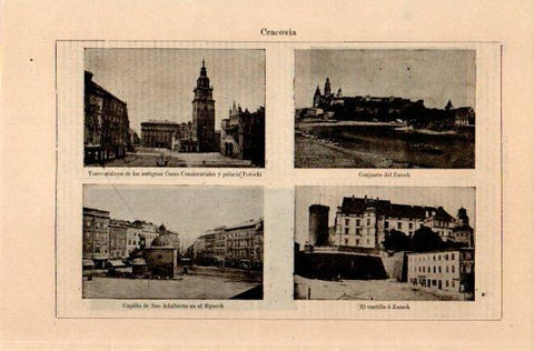 LAMINA V31123: Vistas de Cracovia, Polonia