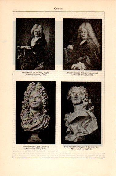 LAMINA V31132: Autorretratos de Coypel