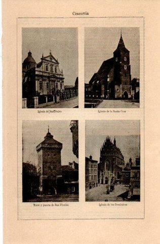 LAMINA V31137: Iglesias en Cracovia