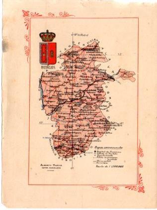 LAMINA V31630: Mapa de la Provincia de Burgos