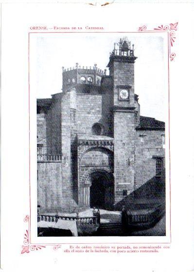 LAMINA V31984: Orense. Fachada de la Catedral