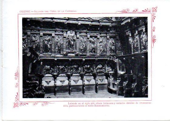 LAMINA V31983: Orense. Silleria del Coro de la Catedral