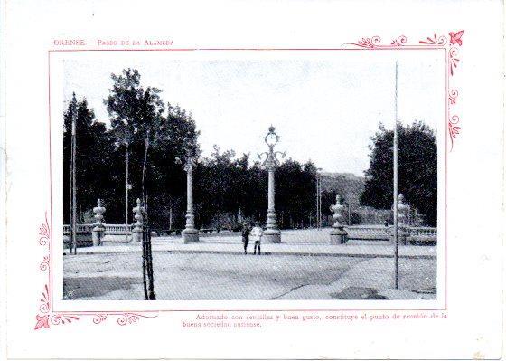 LAMINA V31980: Orense. Paseo de la Alameda
