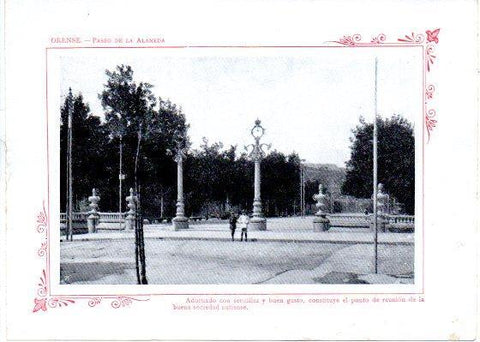 LAMINA V31980: Orense. Paseo de la Alameda