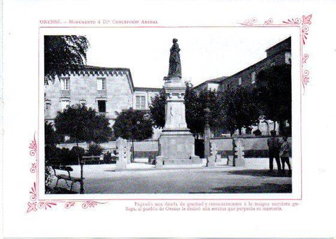 LAMINA V31977: Orense. Monumento a Concepcion Arenal