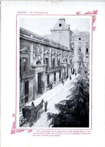 LAMINA V31970: Madrid. El Ayuntamiento