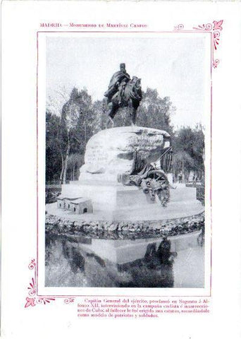 LAMINA V31966: Madrid. Monumento a Martinez Campos
