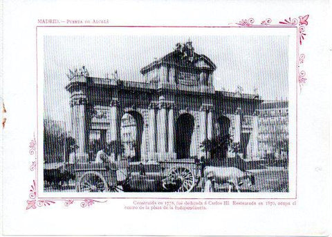 LAMINA V31961: Madrid. Puerta de Alcala
