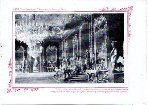 LAMINA V31960: Madrid. Salon del Trono en el Palacio Real